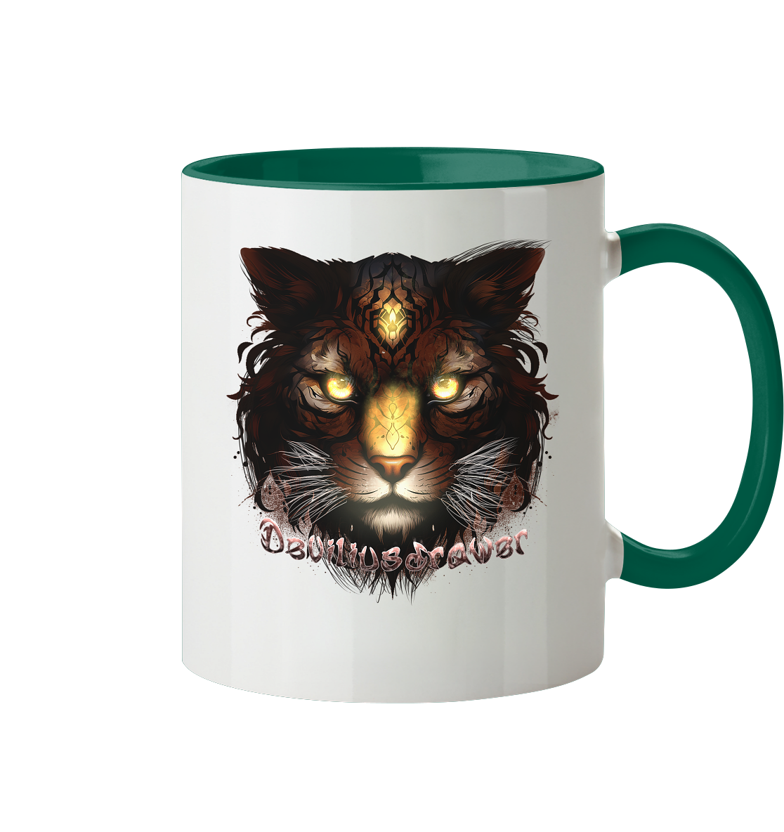 Deviliusdrawer Gold Tigercat - Tasse zweifarbig