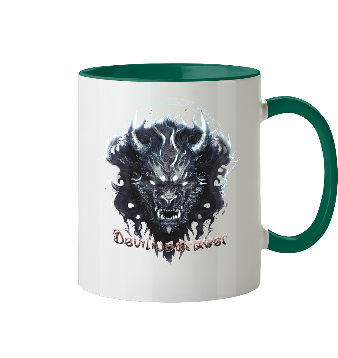 Deviliusdrawer Dark Wolf Mask - Tasse zweifarbig