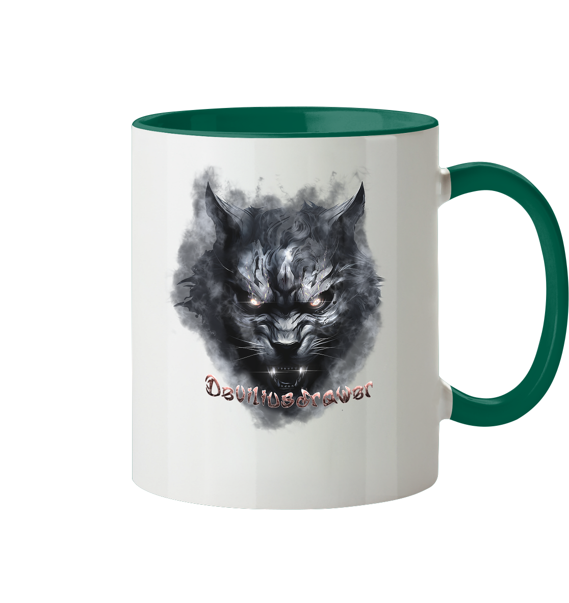 Deviliusdrawer Dark Beast Tiger  - Tasse zweifarbig