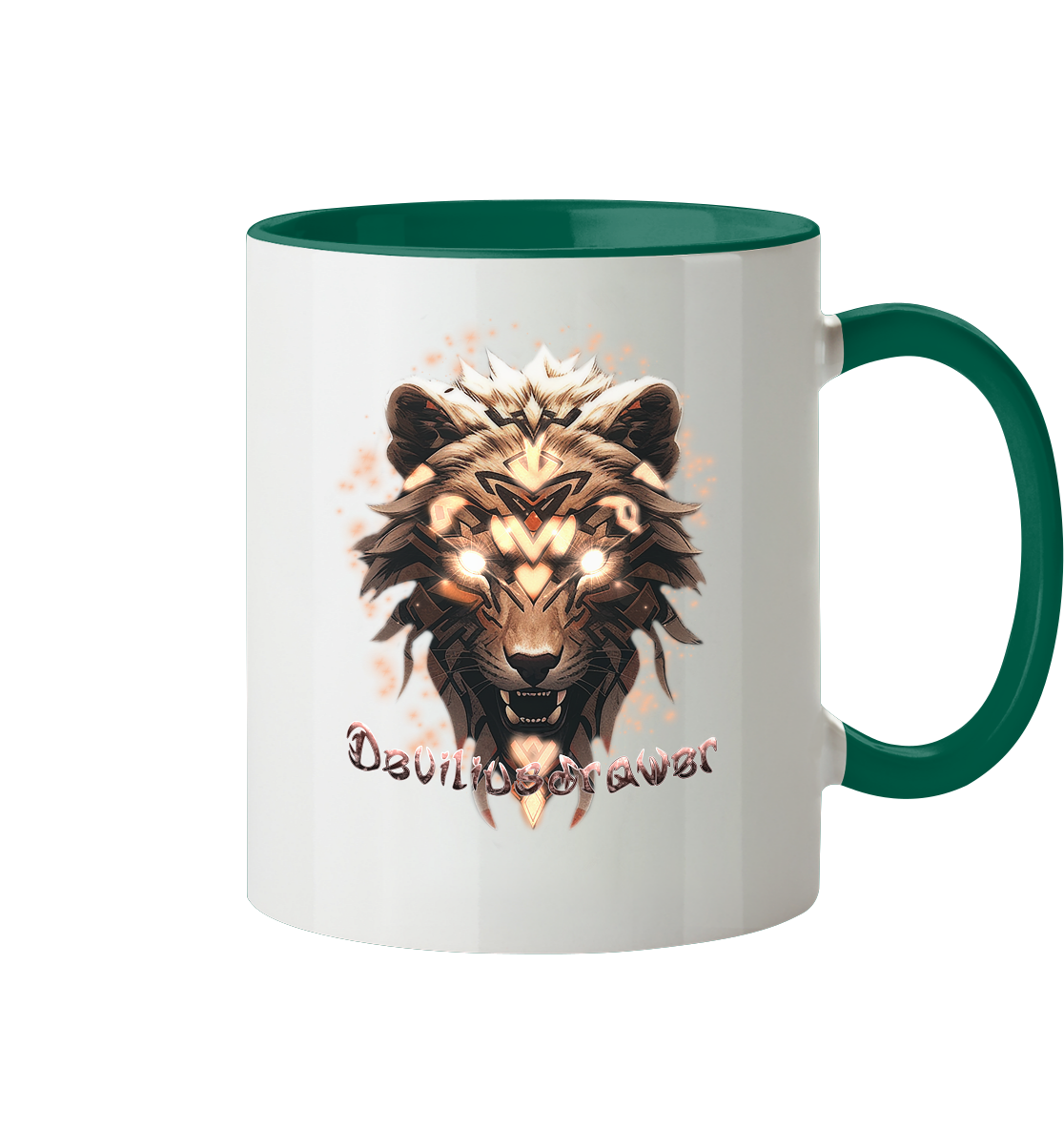 Deviliusdrawer Gold Weartiger - Tasse zweifarbig