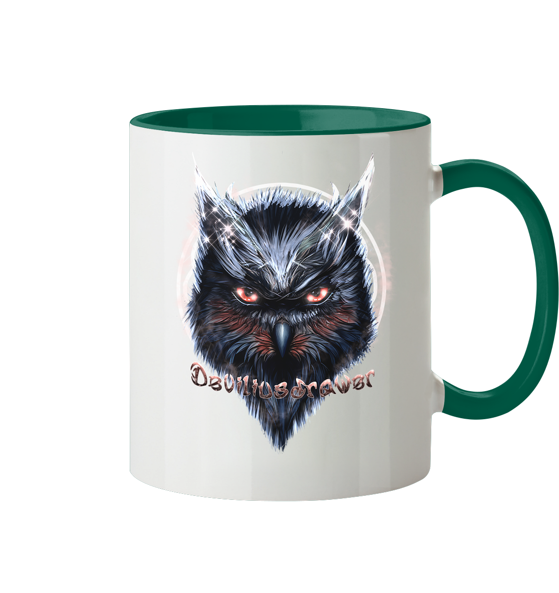 Deviliusdrawer Fire Owl - Tasse zweifarbig