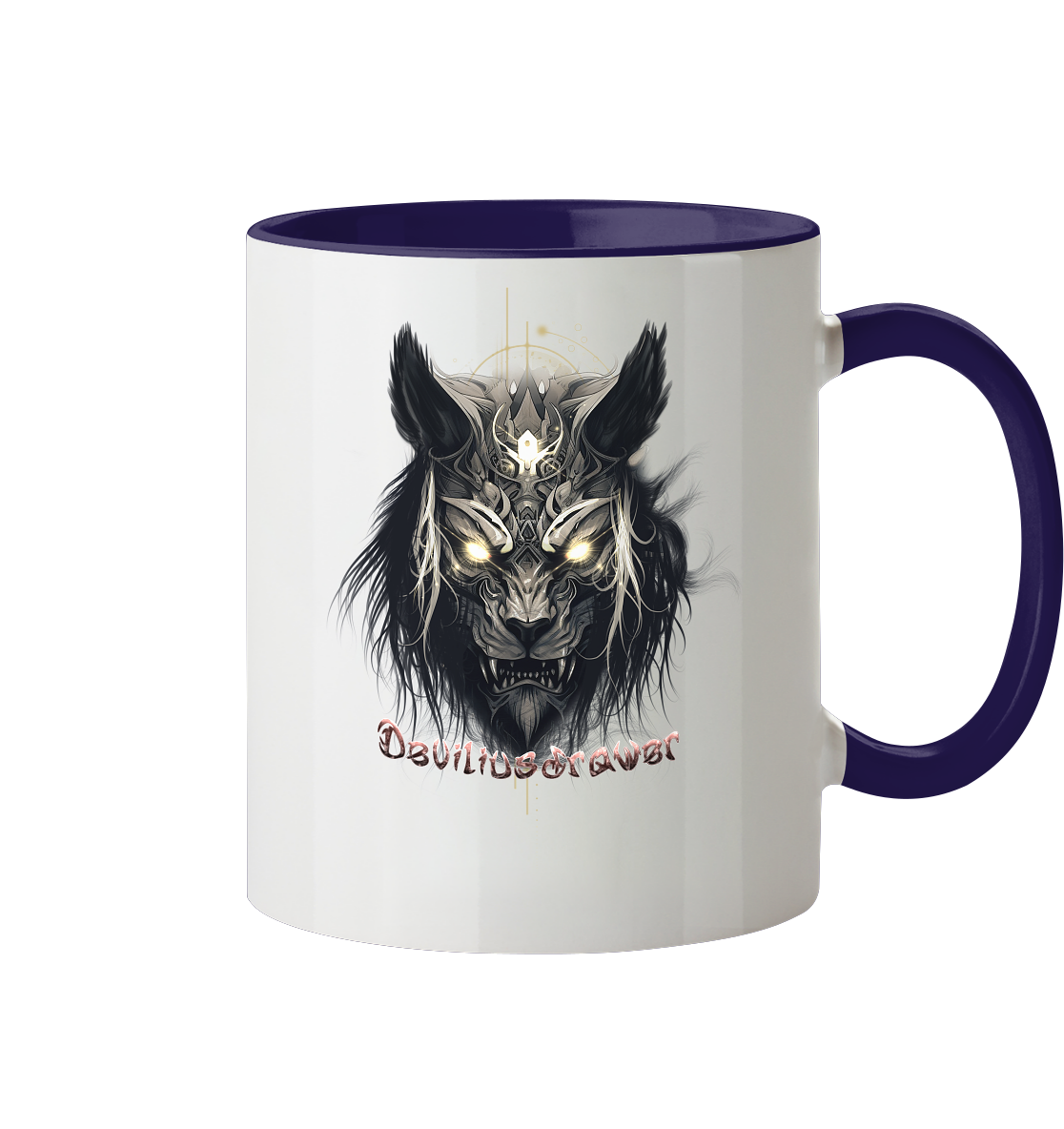 Deviliusdrawer Wolftiger - Tasse zweifarbig