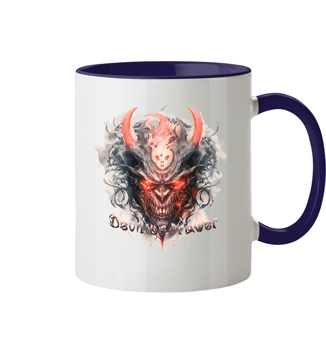 Deviliusdrawer Red Horn Devil - Tasse zweifarbig