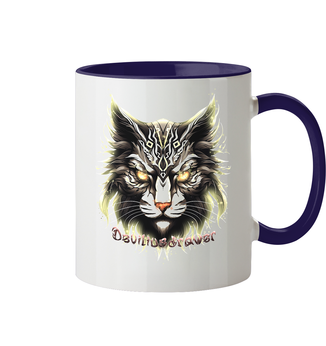 Deviliusdrawer Golden Cat - Tasse zweifarbig