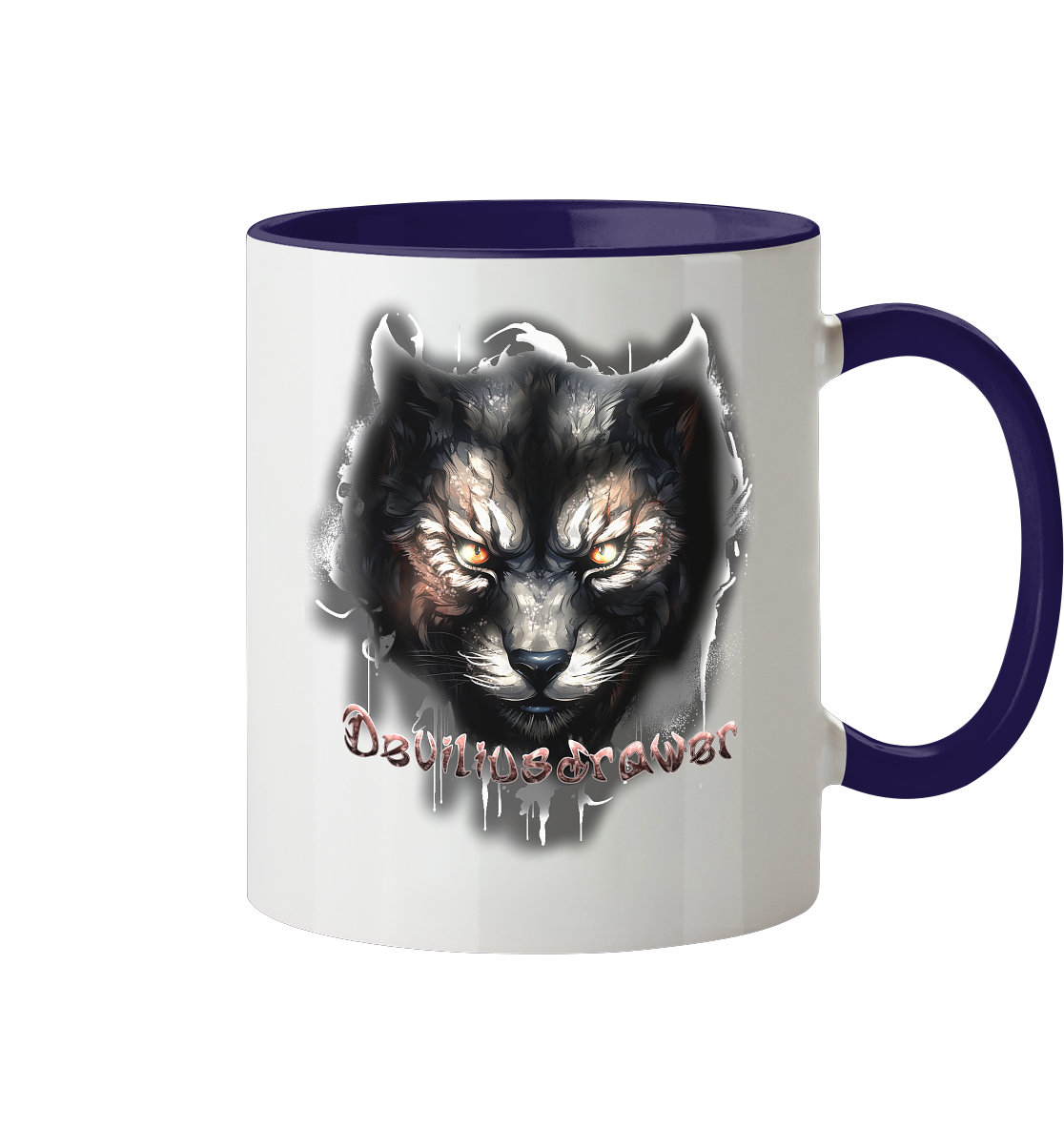 Deviliusdrawer Vampire Cat - Tasse zweifarbig