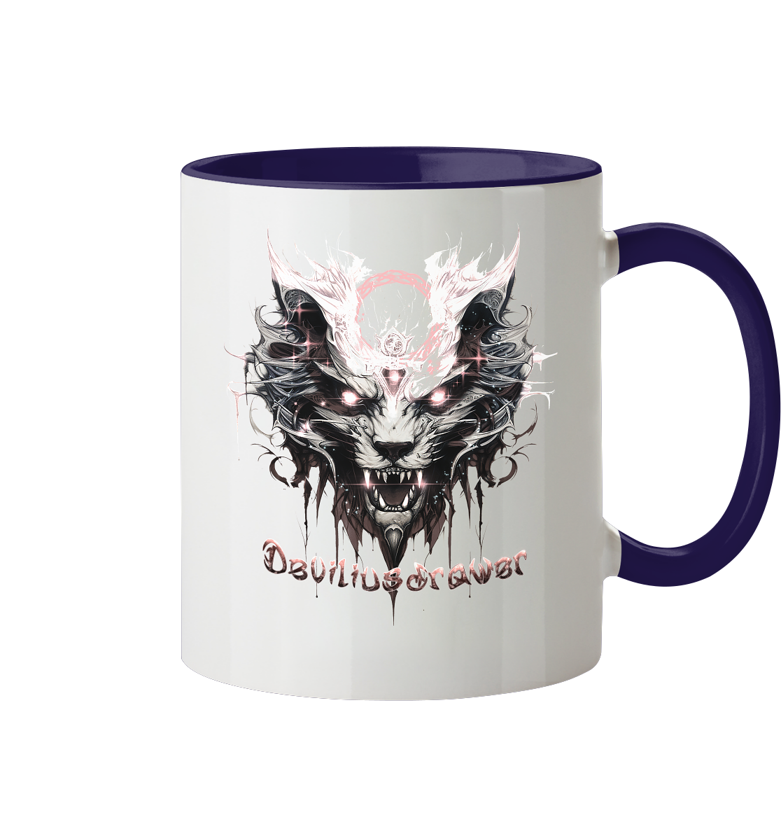 Deviliusdrawer Demonic Glow Cat - Tasse zweifarbig