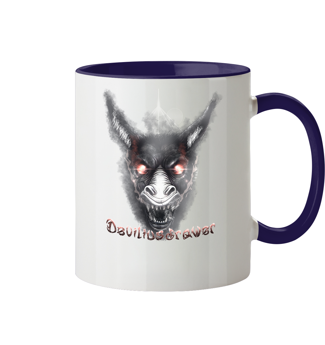 Deviliusdrawer Evil Donkey - Tasse zweifarbig