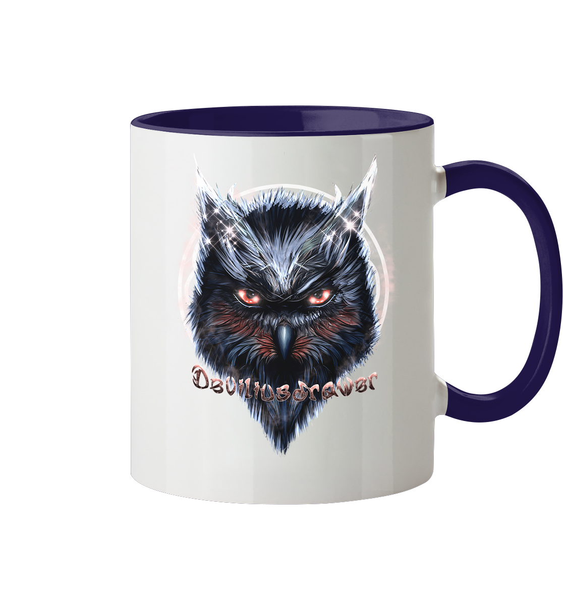 Deviliusdrawer Fire Owl - Tasse zweifarbig