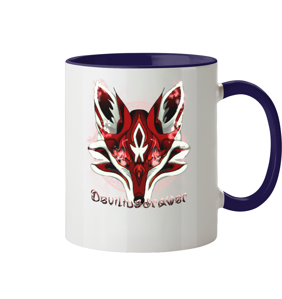 Deviliusdrawer Red Eyed Fox - Tasse zweifarbig