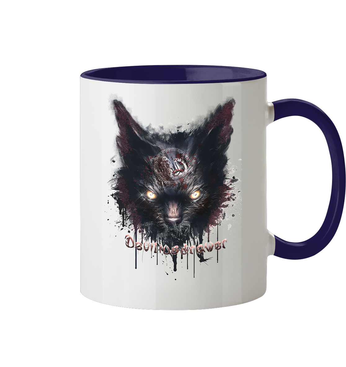Deviliusdrawer Zombie Cat - Tasse zweifarbig