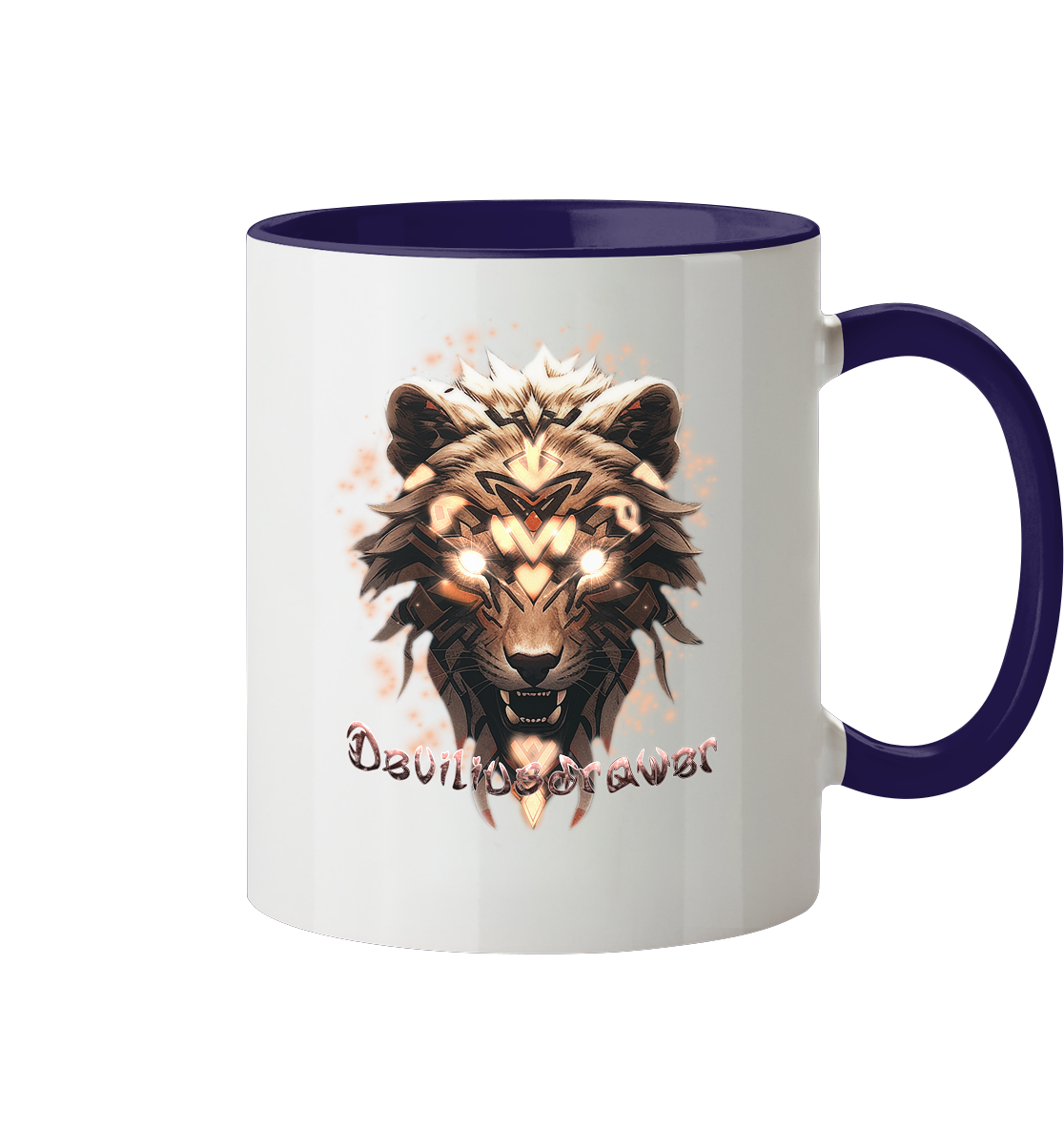 Deviliusdrawer Gold Weartiger - Tasse zweifarbig