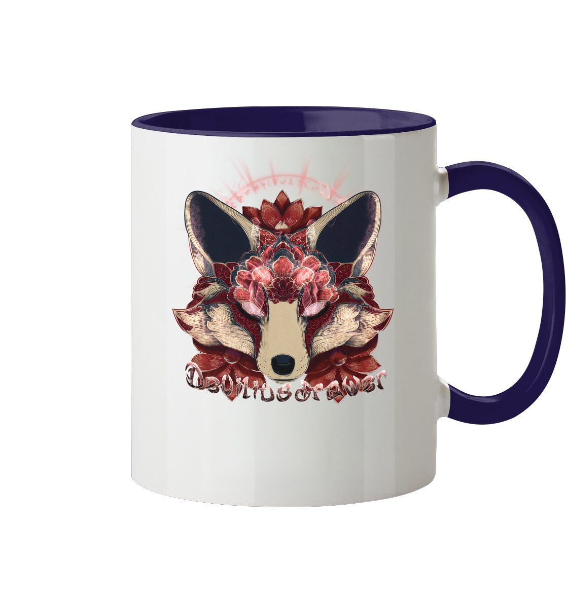 Deviliusdrawer Fire Kitsune - Tasse zweifarbig