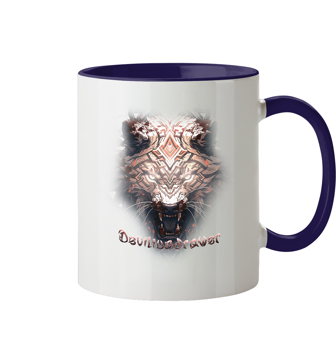 Deviliusdrawer Gold Metal Tiger - Tasse zweifarbig