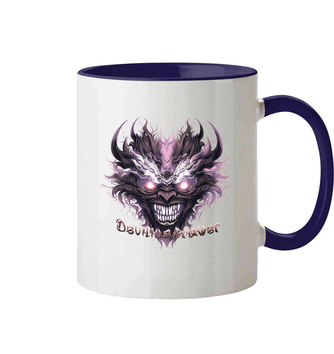 Deviliusdrawer Crazy Mask - Tasse zweifarbig