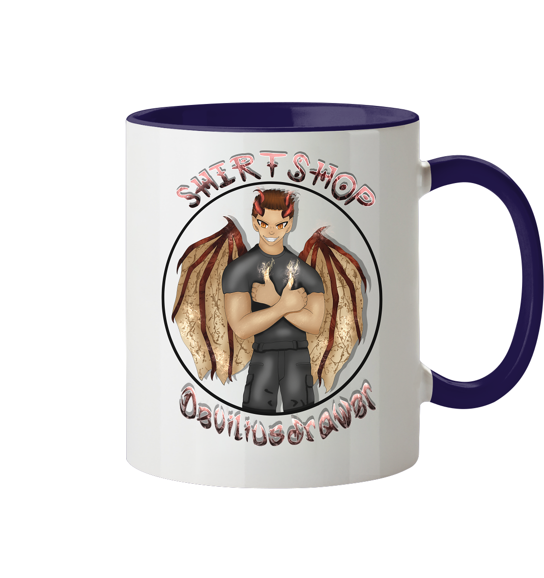 Deviliusdrawer Devilshop - Tasse zweifarbig