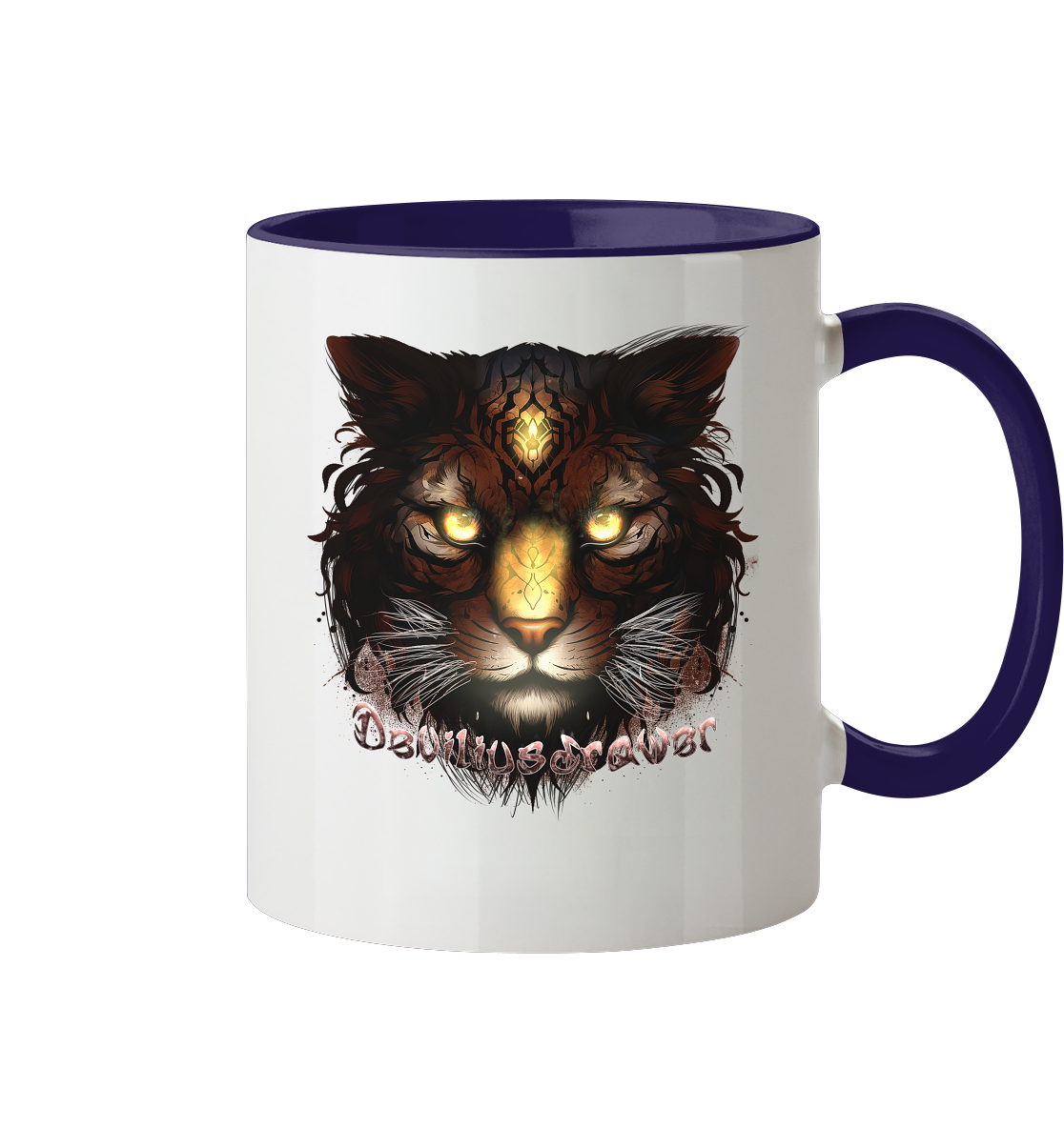Deviliusdrawer Gold Tigercat - Tasse zweifarbig