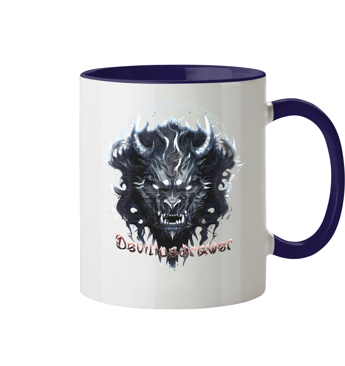 Deviliusdrawer Dark Wolf Mask - Tasse zweifarbig
