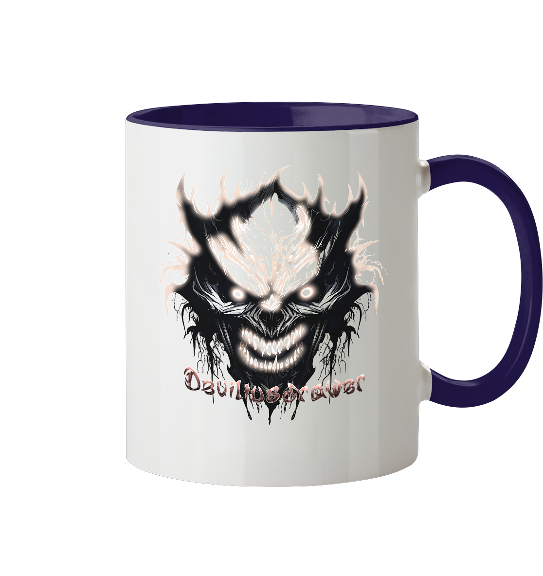 Deviliusdrawer Crazy Glow Devil - Tasse zweifarbig