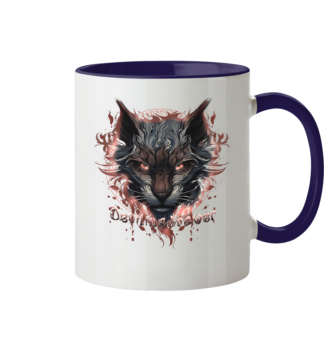 Deviliusdrawer Devil Cat - Tasse zweifarbig