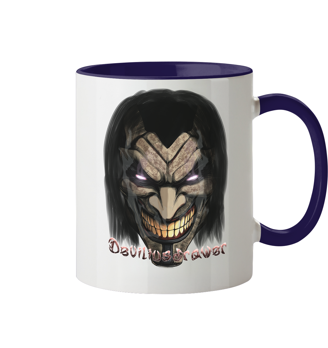Deviliusdrawer Smiling Devil - Tasse zweifarbig
