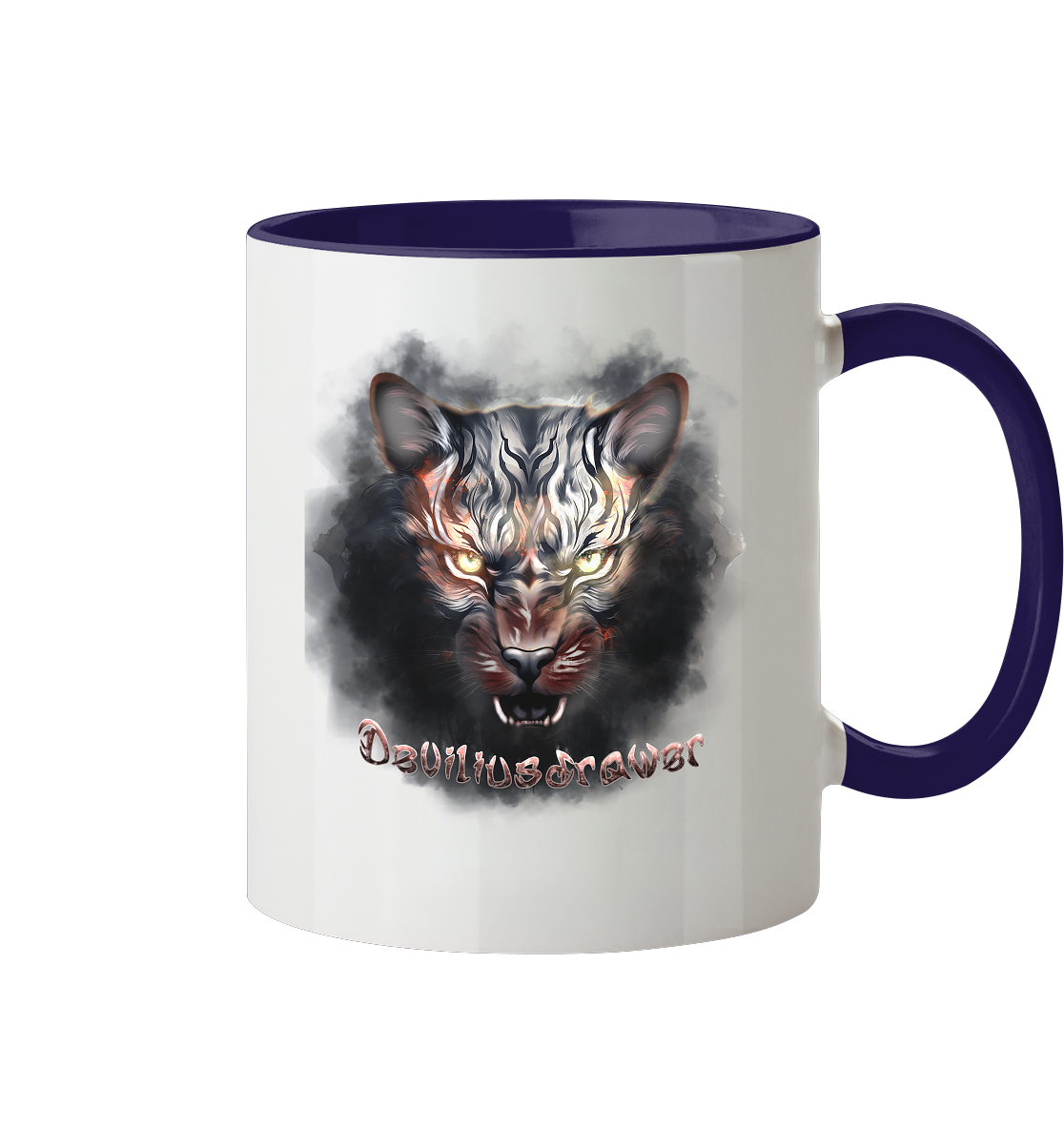 Deviliusdrawer Smoke Tiger - Tasse zweifarbig