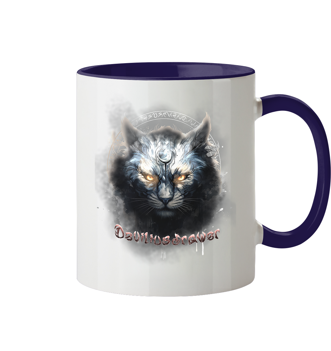 Deviliusdrawer Mysthic Cat - Tasse zweifarbig