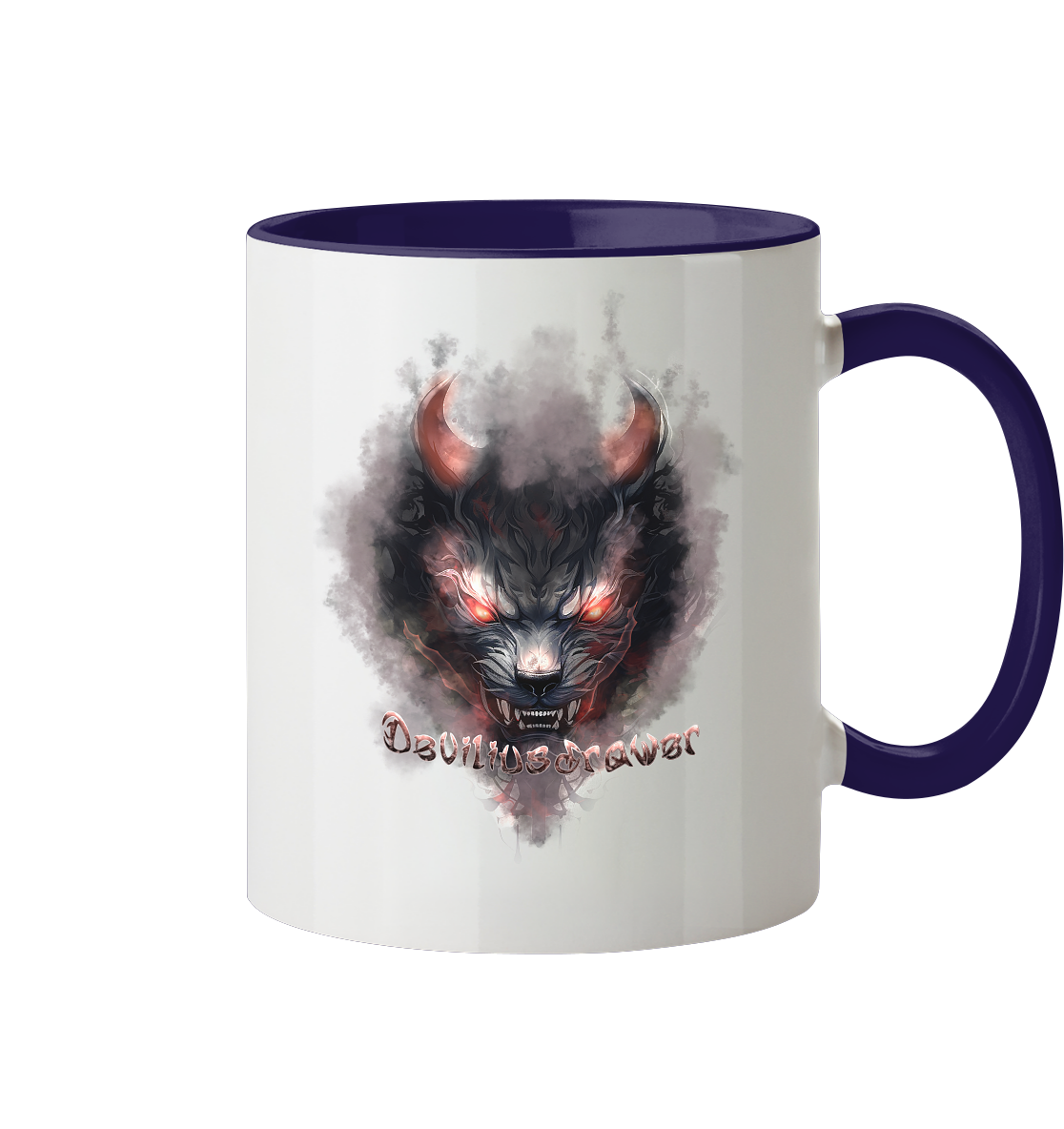 Deviliusdrawer Red Smoked Cat - Tasse zweifarbig