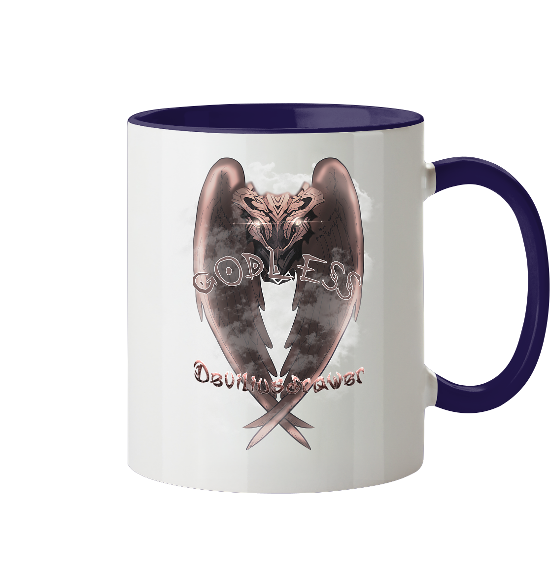 Deviliusdrawer Godless Owl - Tasse zweifarbig