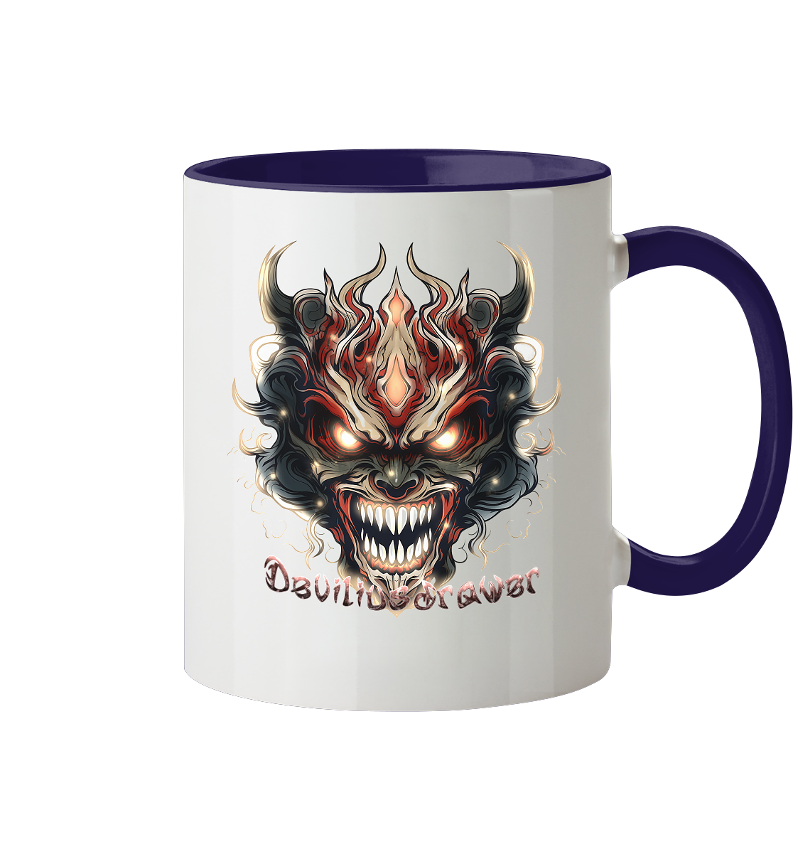 Deviliusdrawer Evil Vamp Mask - Tasse zweifarbig