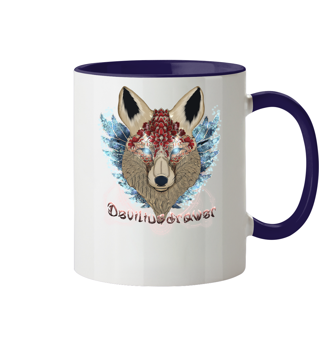 Deviliusdrawer Diamond Kitsune - Tasse zweifarbig