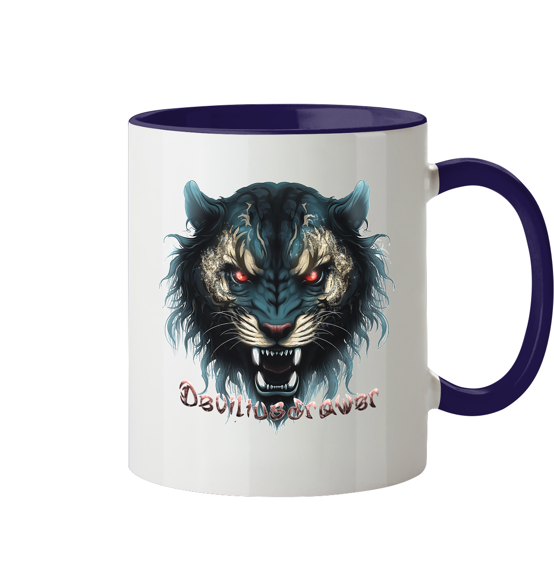Deviliusdrawer Tigercat - Tasse zweifarbig