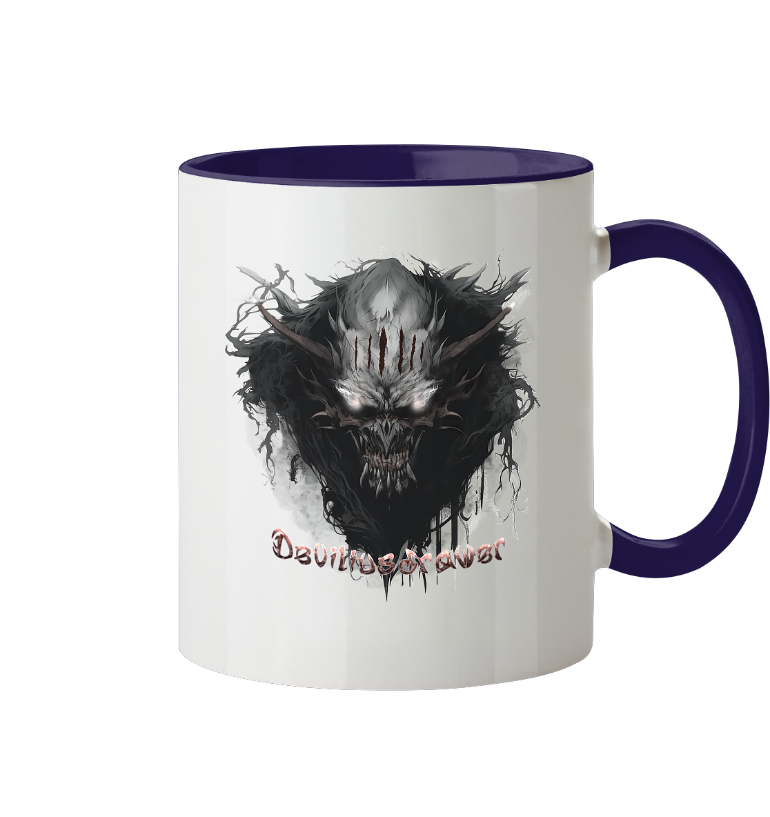 Deviliusdrawer Dark Smoke Demon - Tasse zweifarbig