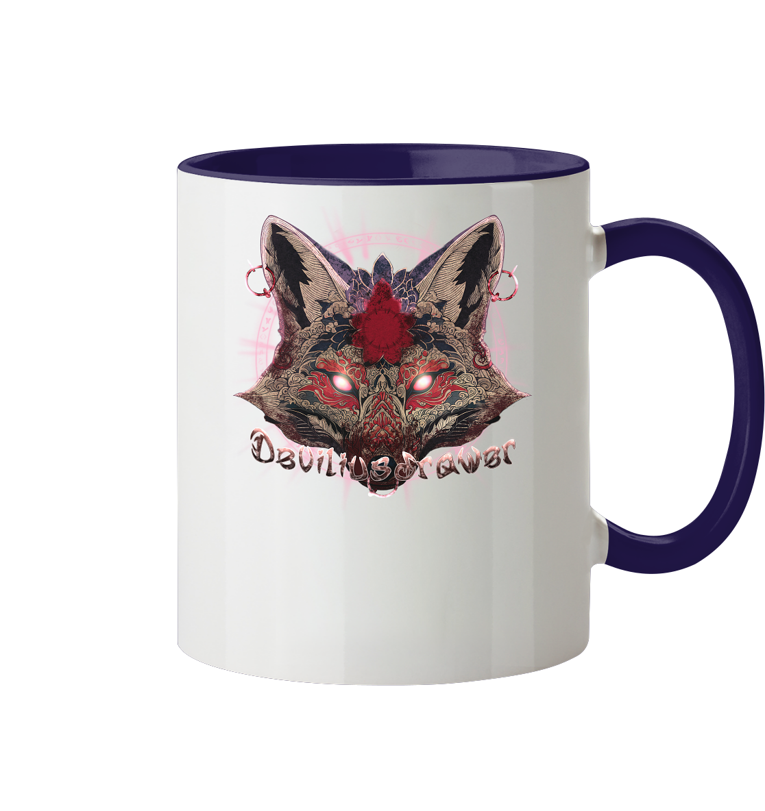 Deviliusdrawer Demon Kitsune - Tasse zweifarbig