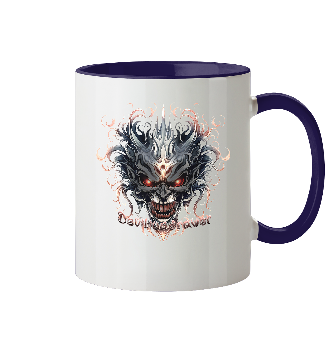 Deviliusdrawer Demon Mask - Tasse zweifarbig