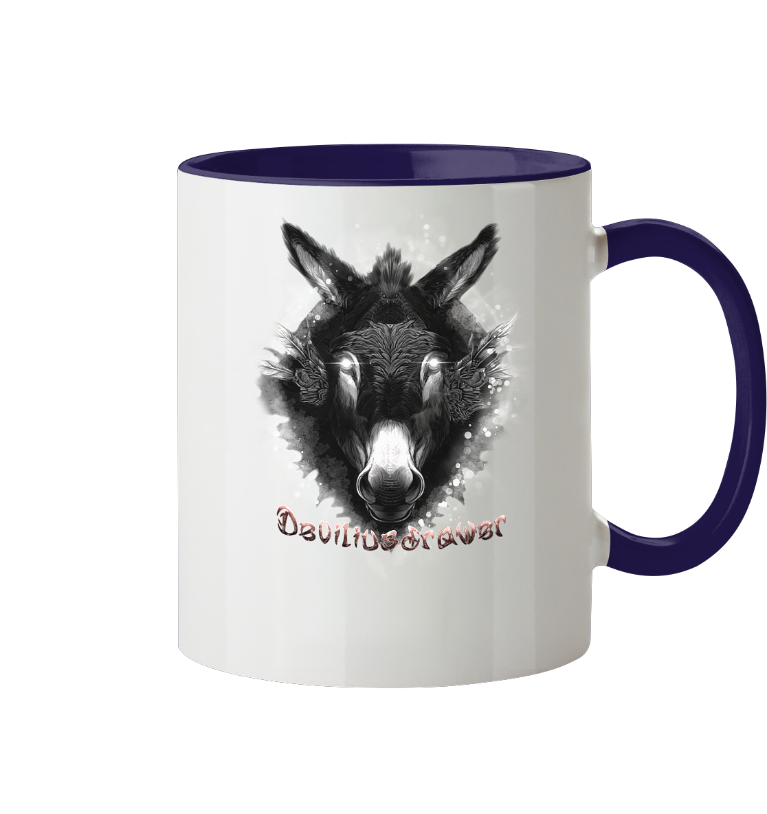 Deviliusdrawer Glowing Donkey - Tasse zweifarbig