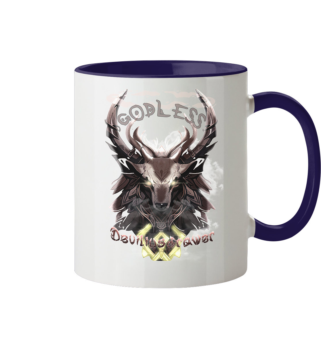 Deviliusdrawer Godless Deer - Tasse zweifarbig
