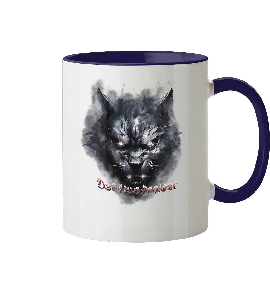 Deviliusdrawer Dark Beast Tiger  - Tasse zweifarbig