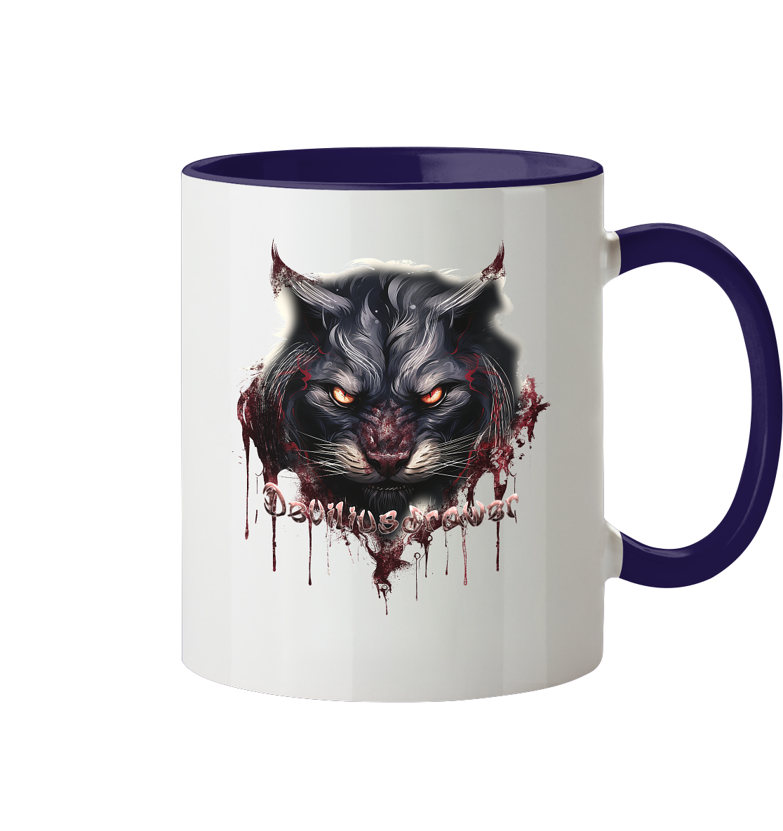 Deviliusdrawer Badass Cat - Tasse zweifarbig