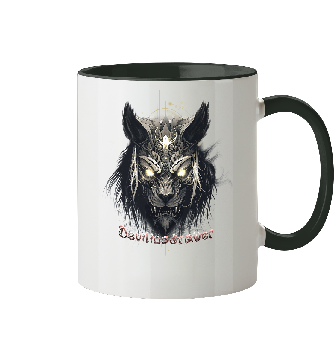 Deviliusdrawer Wolftiger - Tasse zweifarbig
