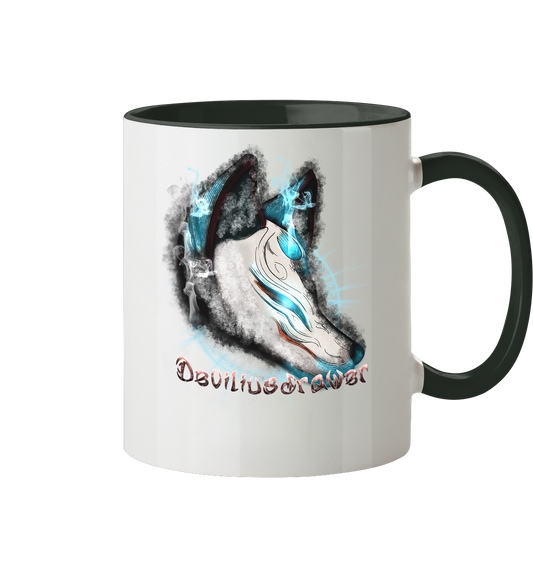 Deviliusdrawer Darkness Kitsune - Tasse zweifarbig