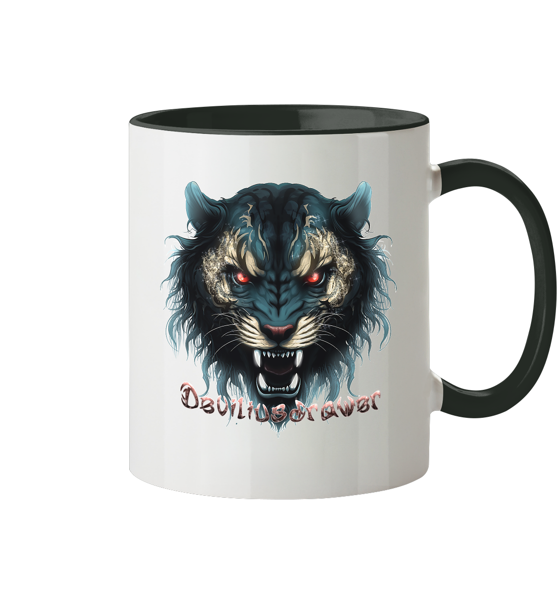 Deviliusdrawer Tigercat - Tasse zweifarbig