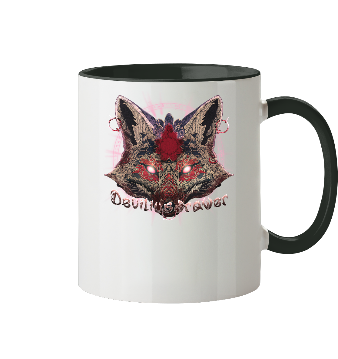 Deviliusdrawer Demon Kitsune - Tasse zweifarbig