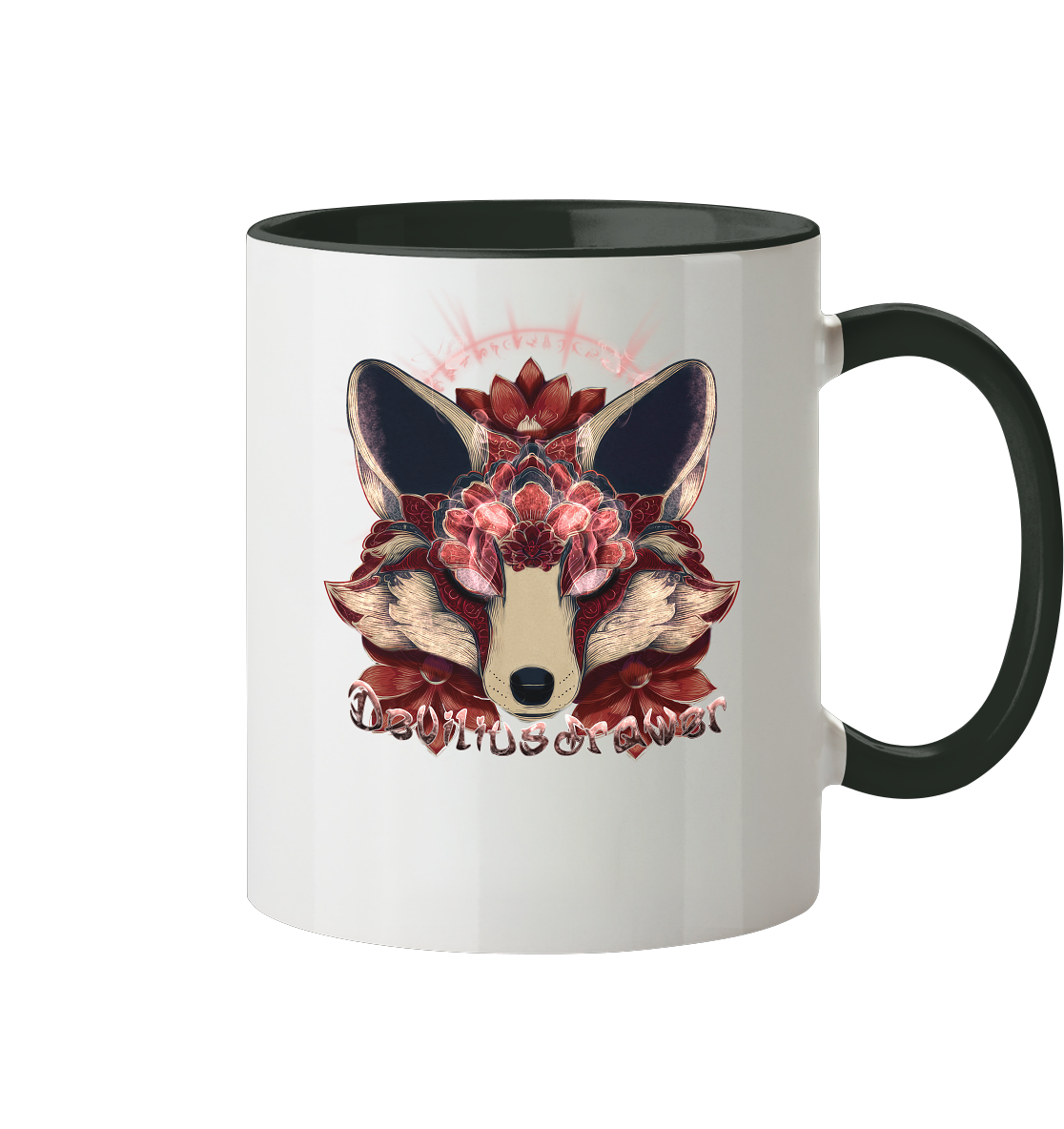 Deviliusdrawer Fire Kitsune - Tasse zweifarbig