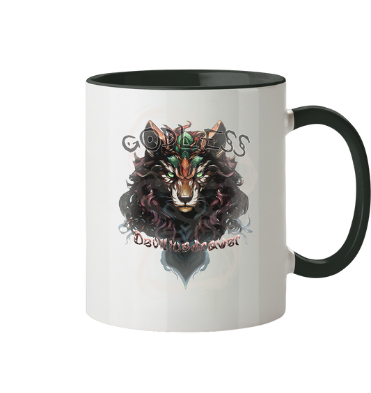 Deviliusdrawer Godless Wolf - Tasse zweifarbig