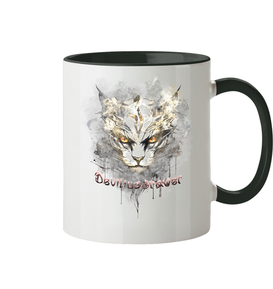 Deviliusdrawer White Catgod - Tasse zweifarbig