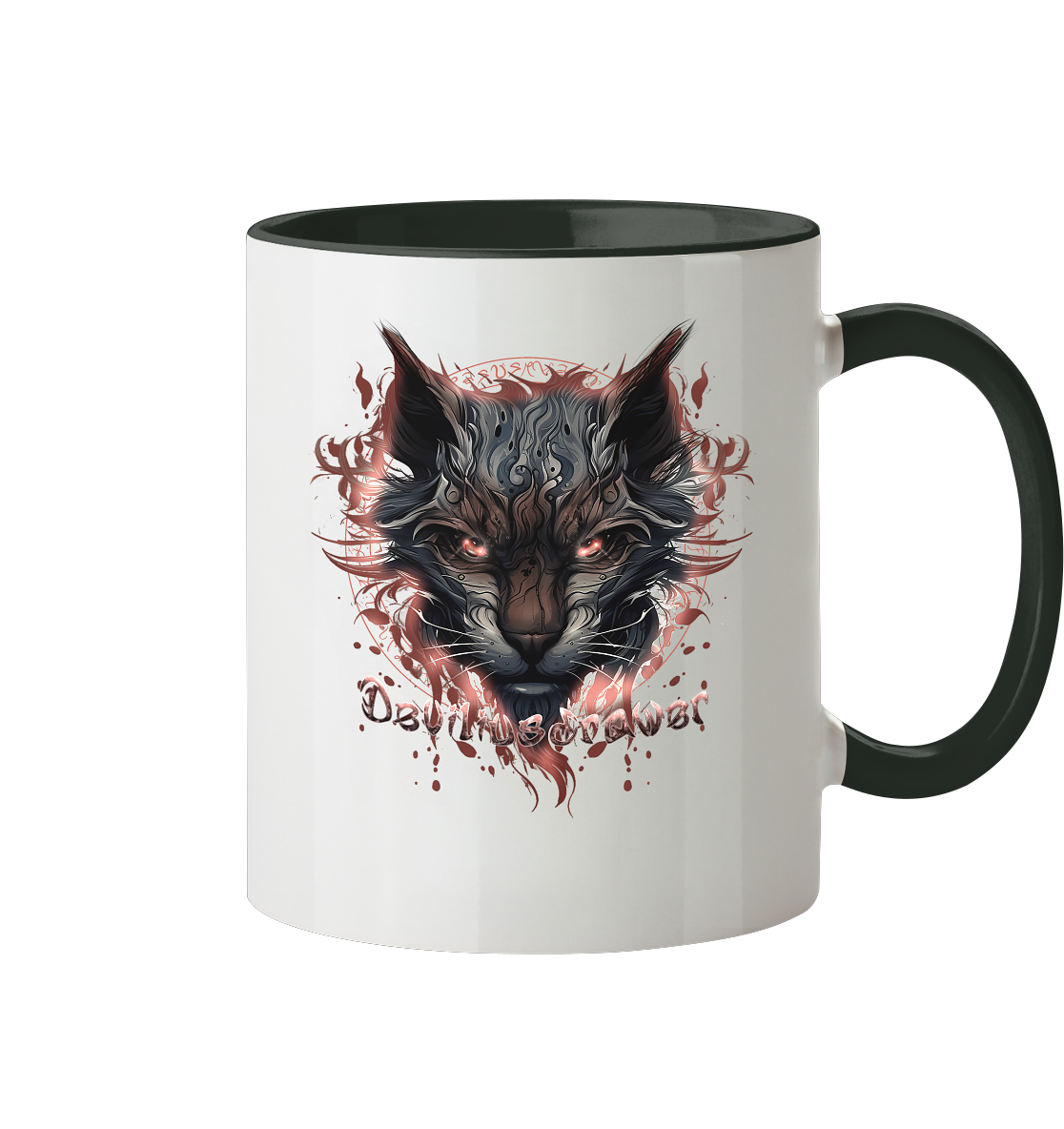 Deviliusdrawer Devil Cat - Tasse zweifarbig