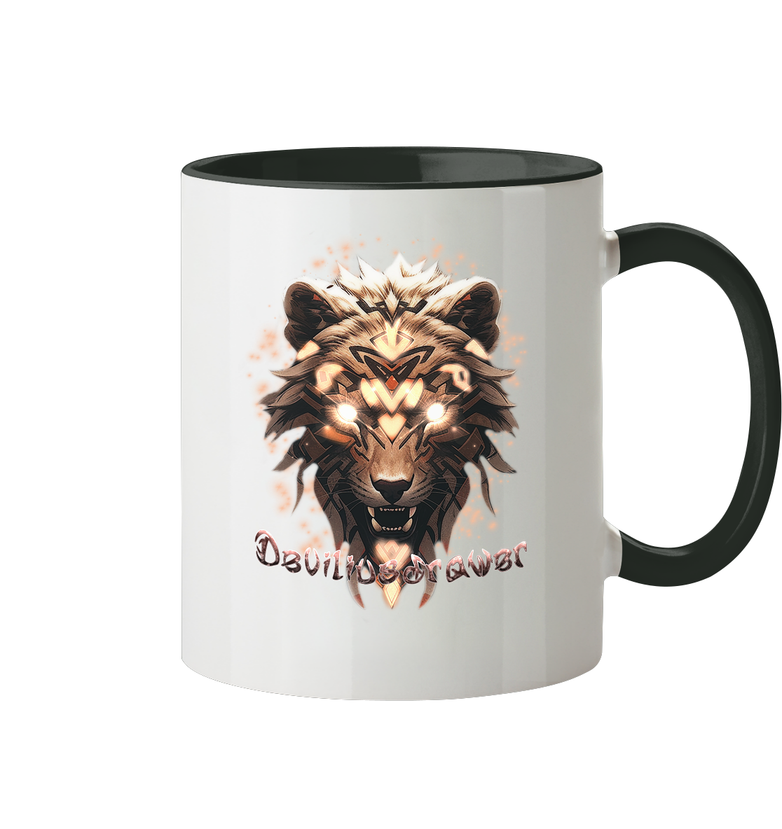 Deviliusdrawer Gold Weartiger - Tasse zweifarbig