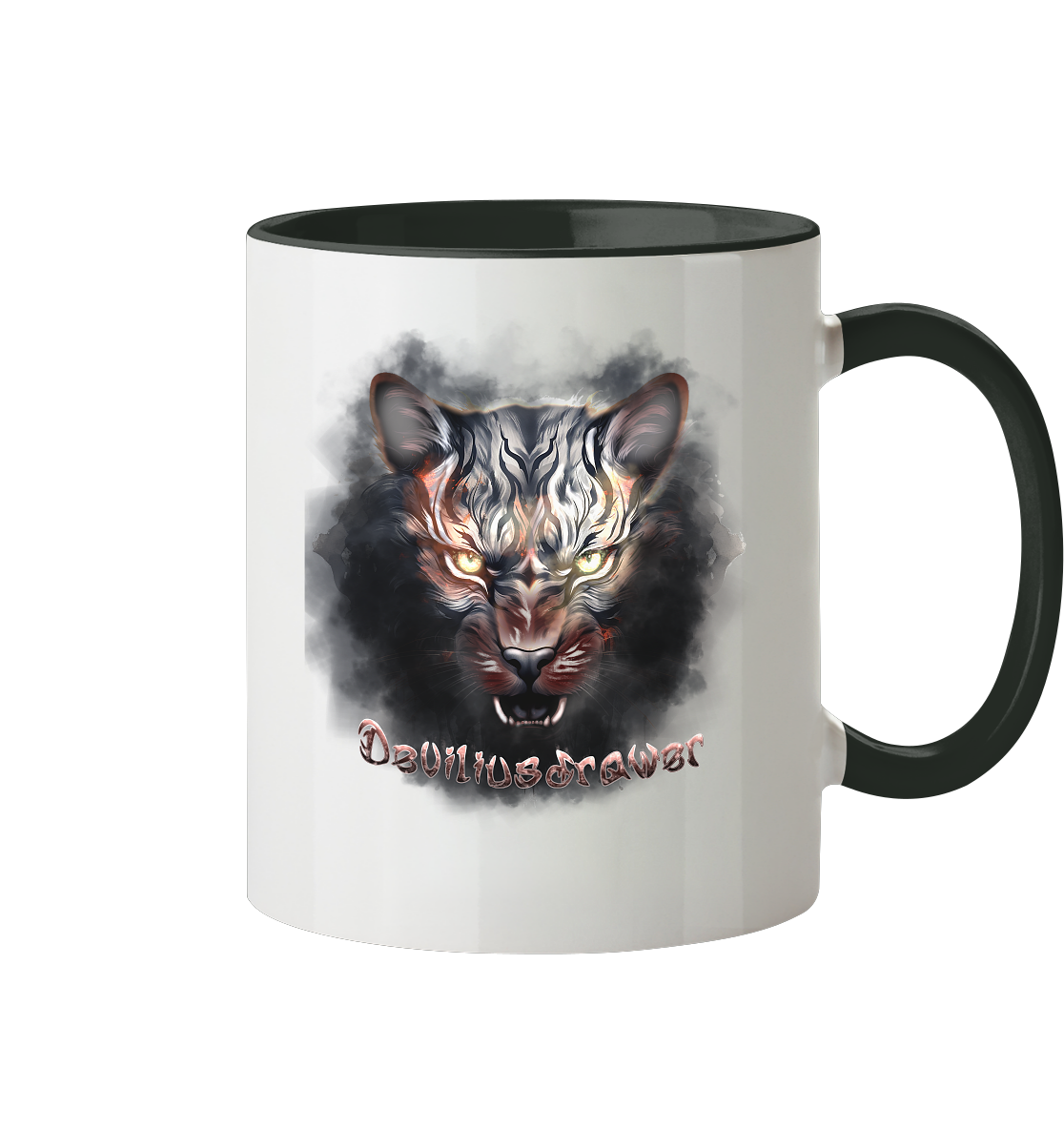 Deviliusdrawer Smoke Tiger - Tasse zweifarbig
