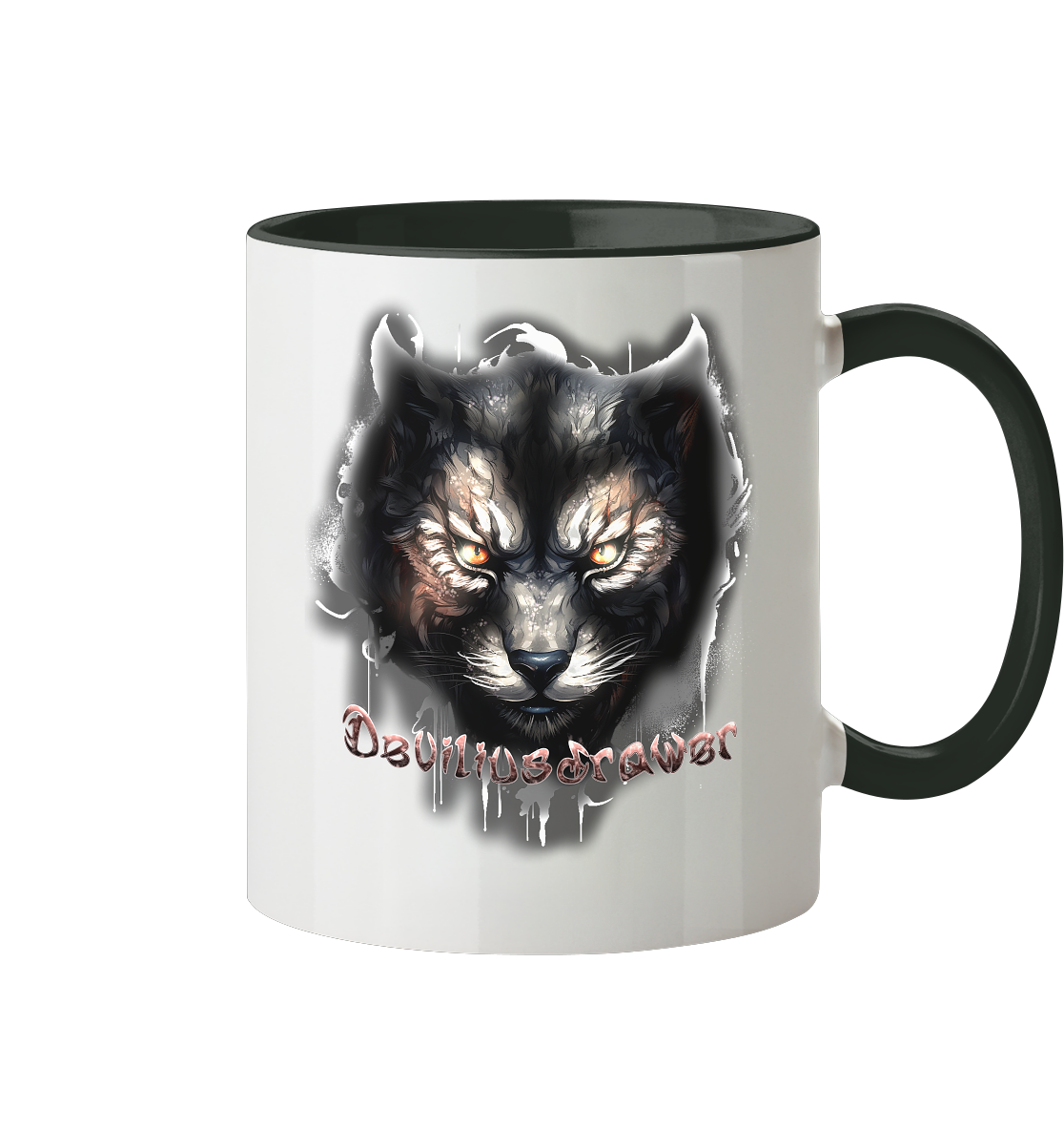 Deviliusdrawer Vampire Cat - Tasse zweifarbig