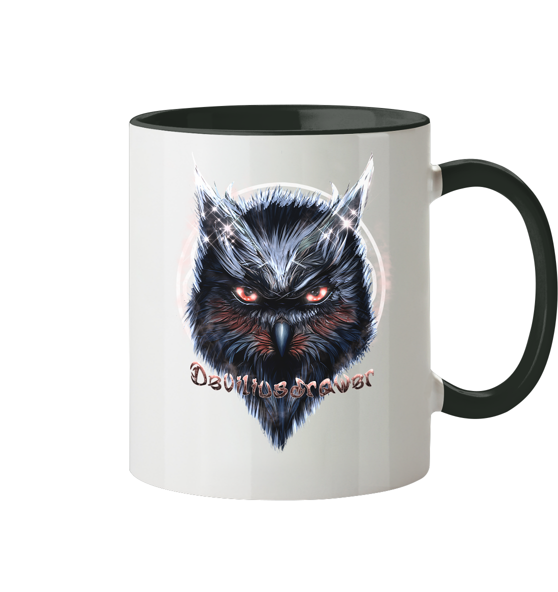 Deviliusdrawer Fire Owl - Tasse zweifarbig